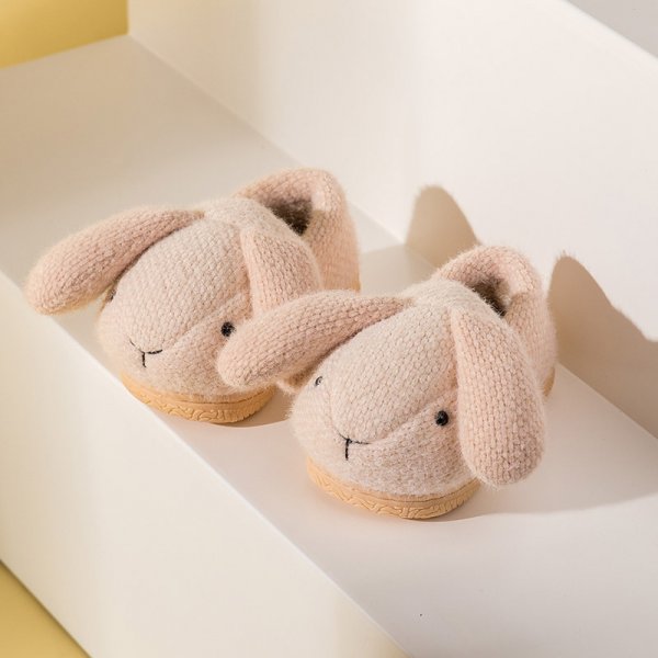 Cartoon Rabbit Children's Cotton Slippers Winter Home Non-slip